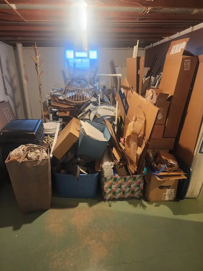 Roll-off dumpster container at job site for Yard Waste Dumpster Rental in White Marsh